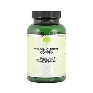 C-vitamin 500mg csipkebogyóval és acerolával 120 kapszula – G&G kép