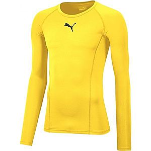 Puma LIGA BASELAYER TEE LS Férfi funkcionális póló, sárga, méret kép