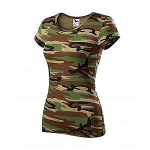 Malfini Camouflage női terepmintás trikó, brown, 150g/02 kép