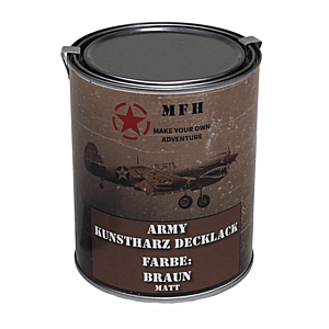 MFH katonai festék, barna matt, 1 liter kép