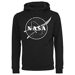 NASA Insignia kapucnis férfi pulóver, fekete kép