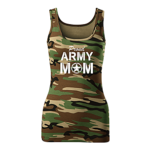 DRAGOWA női atlétapólók army mom, camouflage 180g/m2 kép