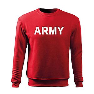 DRAGOWA férfi pulóver army, piros 300 g/m2 kép
