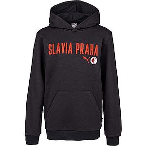 Puma Slavia Prague Graphic Hoody BLK Férfi pulóver, fekete, méret kép