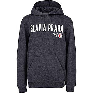 Puma Slavia Prague Graphic Hoody Jr DGRY Fiú pulóver, sötétszürke, veľkosť 116 kép