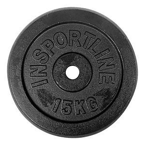Öntöttvas súlyzótárcsa inSPORTline Castblack 15 kg kép