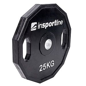 Olimpiai gumírozott súlyzótárcsa inSPORTline Ruberton 25 kg kép