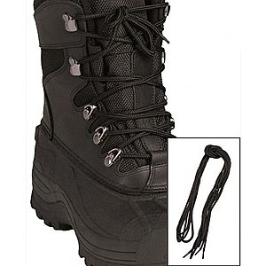 Mil-Tec Pe cipőfűző, fekete 140cm kép