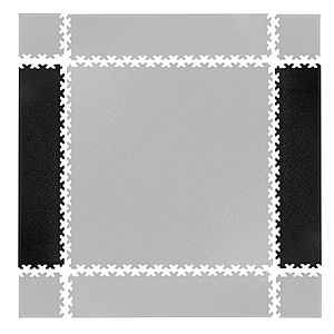 Puzzle fitness szőnyeg összekötő elem Simple 2db fekete kép