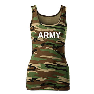 DRAGOWA női atlétapólók army, camouflage 180g/m2 kép