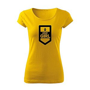 DRAGOWA női póló army girl, sárga 150g/m2 kép