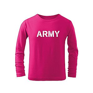 DRAGOWA Gyerek hosszú ujjú póló Army, rózsaszín kép