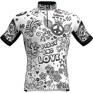 Rosti PACE AND LOVE Férfi kerékpáros mez, fehér, veľkosť XXL kép