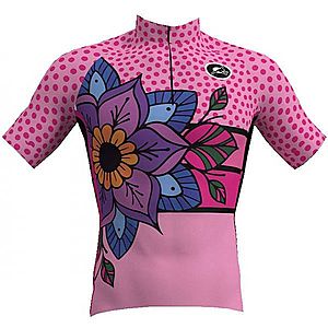 Rosti MANDALA W Női kerékpáros mez, rózsaszín, méret kép