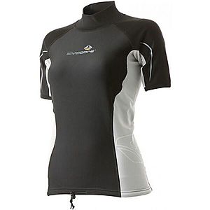 LAVACORE LC SHIRT SHORT SLEEVE Rövid ujjú felső vízi sportokhoz, fekete, méret XL kép
