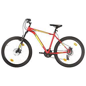 vidaXL 21 sebességes piros mountain bike 27, 5 hüvelykes kerékkel 50 cm kép
