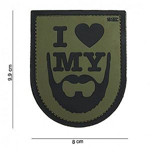 WARAGOD PVC címke "I love my beard" kép