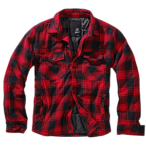 Brandit Lumberjacket dzseki, piros-fekete kép