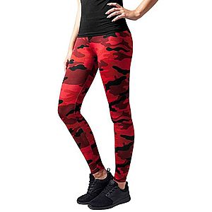 Urban Classics női leggings, red camo kép