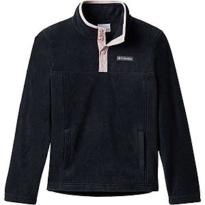Columbia STEENS MOUNTAIN 1/4 SNAP FLEEC Gyerek pulóver, fekete, méret kép