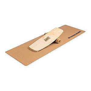 BoarderKING Indoorboard Curved, egyensúlyozó deszka, alátét, henger, fa/parafa kép