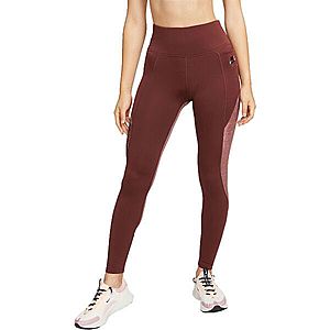 Nike AIR DF TIGHT BRW W Női leggings futásra, barna, méret S kép