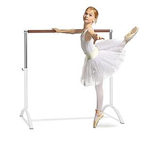 KLARFIT Bar Lerina, balett rúd, szabadon álló, 110 x 113 cm, ø 38 mm, fehér kép