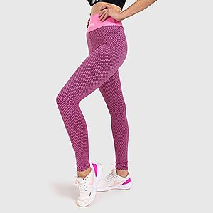 Női texturált leggings Iron Aesthetics, rózsaszín kép