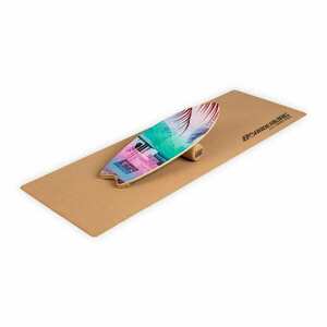 BoarderKING Indoorboard Wave, egyensúlyozó deszka, alátét, henger, fa / parafa kép