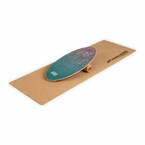 BoarderKING Indoorboard Allrounder, egyensúlyozó deszka, alátét, henger, fa / parafa kép
