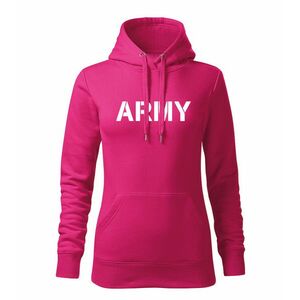 DRAGOWA kapucnis női pulóver army, rózsaszín 320g / m2 kép
