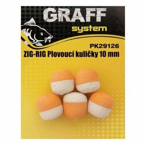 Graff Zig-Rig úszó golyó 10mm fehér/narancs 5db kép
