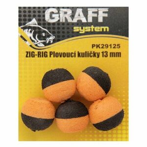 Graff Zig-Rig úszó golyó 13mm Fekete/Narancs 5db kép