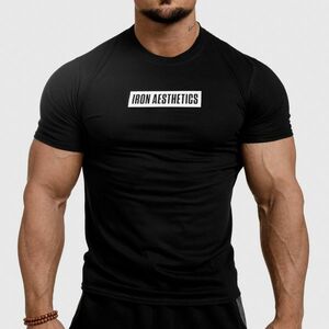 Férfi fitness póló Iron Aesthetics Boxed, fekete kép