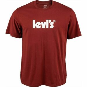 Levi's® SS RELAXED FIT TEE Férfi póló, bordó, méret kép