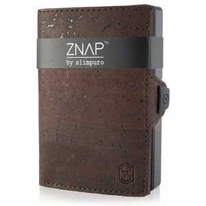 Slimpuro ZNAP, vékony pénztárca, 12 kártya, érmetartó, 8 x 1, 8 x 6 cm (SZ x M x M), RFID védelem kép