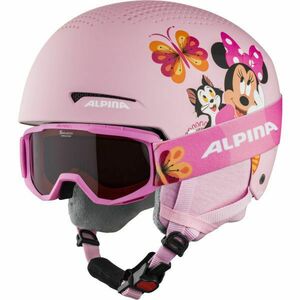 Alpina Sports ZUPO DISNEY SET Gyerek sísisak és szemüveg, rózsaszín, méret (48 - 52) kép