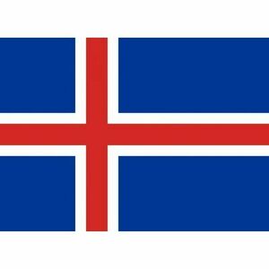 WARAGOD zászló - Izland - 150x90 cm kép