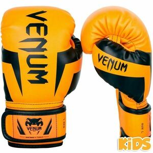 Venum ELITE BOXING GLOVES KIDS - EXCLUSIVE FLUO Gyerek bokszkesztyű, narancssárga, méret S kép