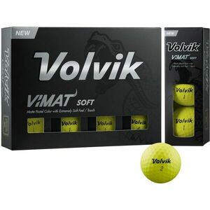 VOLVIK VIMAT 12 db Golflabda szett, sárga, méret kép