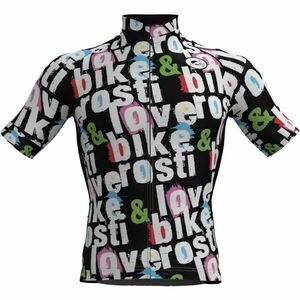 Rosti BIKE AND LOVE Férfi kerékpáros mez, fekete, veľkosť XXL kép