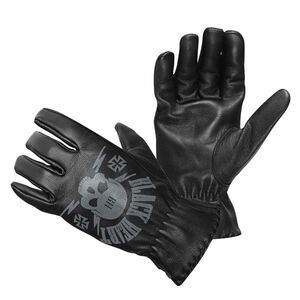 Bőr motoros kesztyű W-TEC Black Heart Skull Gloves kép