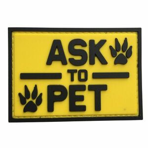 WARAGOD Ask to pet PVC rátét, sárga kép