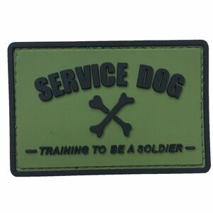 WARAGOD Service dog PVC rátét, fekete-zöld kép