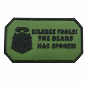 WARAGOD Silence Fools PVC rátét, zöld kép