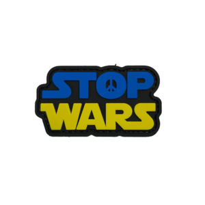 WARAGOD Stop war PVC rátét kép