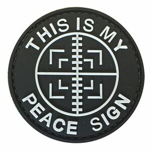 WARAGOD This is my Peace sign PVC rátét kép