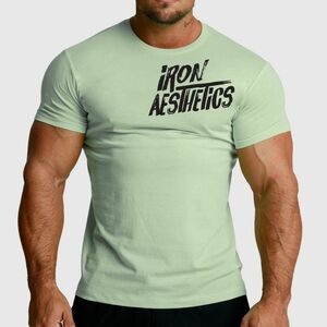 Férfi fitness póló Iron Aesthetics Splash, sage zöld kép
