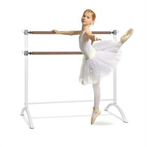 KLARFIT Barre Anna, dupla balett rúd, 110 x 113 cm, 2 x ø 38 mm, fehér kép