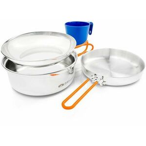 GSI Outdoors Glacier Stainless 1 Person Mess Kit kép